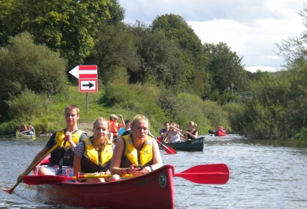 Paddeln auf der Lahn 2012